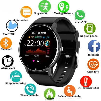 Smart Fitness Watch with Heart Rate Monitor and Waterproof Design - Smarsty