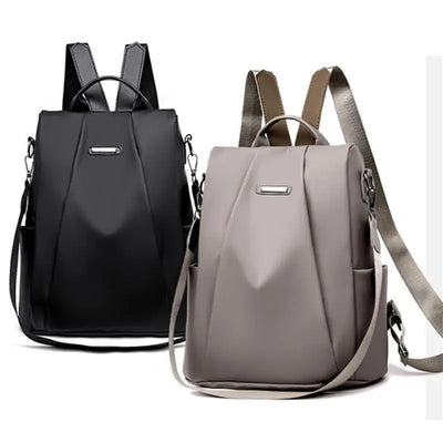 New Women's Multifunction Backpack Casual Solid Color School Bag  For Girls Fashion Detachable Strap Travel Shoulder Bag - Smarsty