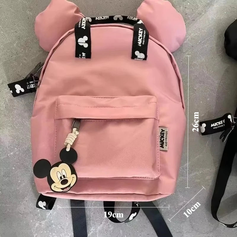 Mickey Mouse Canvas Backpack Large Capacity School Bag - Smarsty