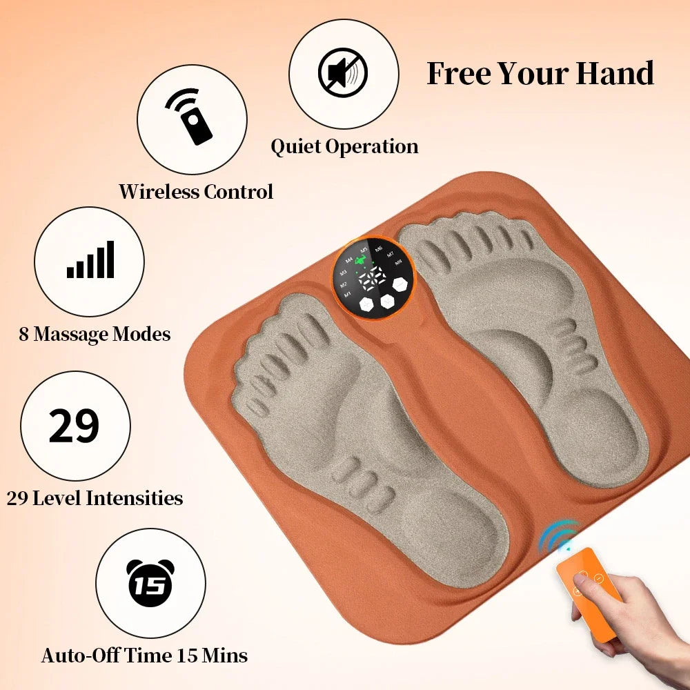 3D Smart Foot Massage Pad with Remote Control - Smarsty