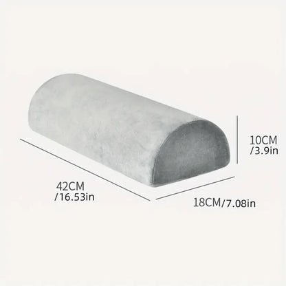 Half Moon Memory Foam Bolster Pillow for Comfort Support - Smarsty