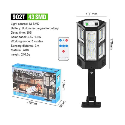 15000LM Solar Powered Motion Sensor Garden Light - Smarsty