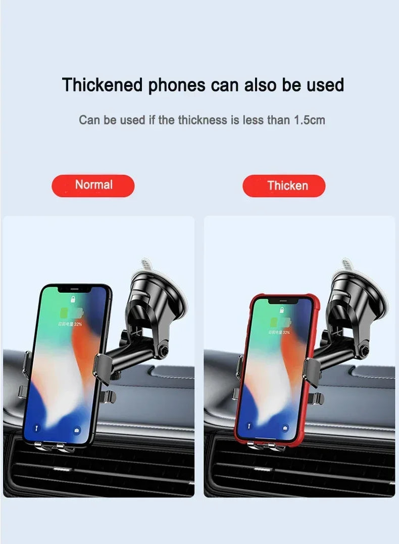 Universal Car Phone Holder With 360 Degree Pivot Mount - Smarsty