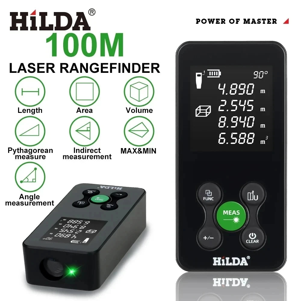HILDA Laser Rangefinder Rechargeable Distance Measurement Tool - Smarsty
