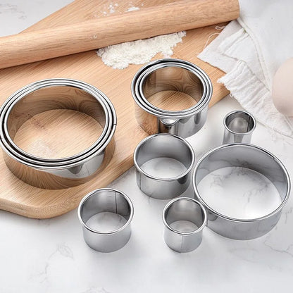 Stainless Steel Round Biscuit Molds Set for Baking - Smarsty