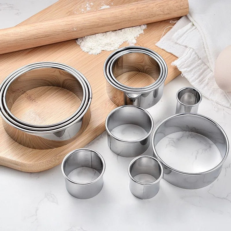 Stainless Steel Round Biscuit Molds Set for Baking - Smarsty