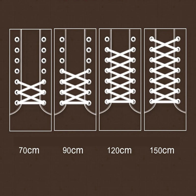 Classic Round Shoelaces Durable Polyester Solid Shoe laces Boot Laces for shoes Sneaker Shoelace 21 Colors 70/90/120/150cm 1Pair