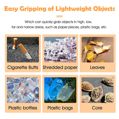 2-Pack Foldable Garbage Clip Litter Reachers Pickers Gripper Extender Hand Tools Environmental Sanitation Garbage Collector