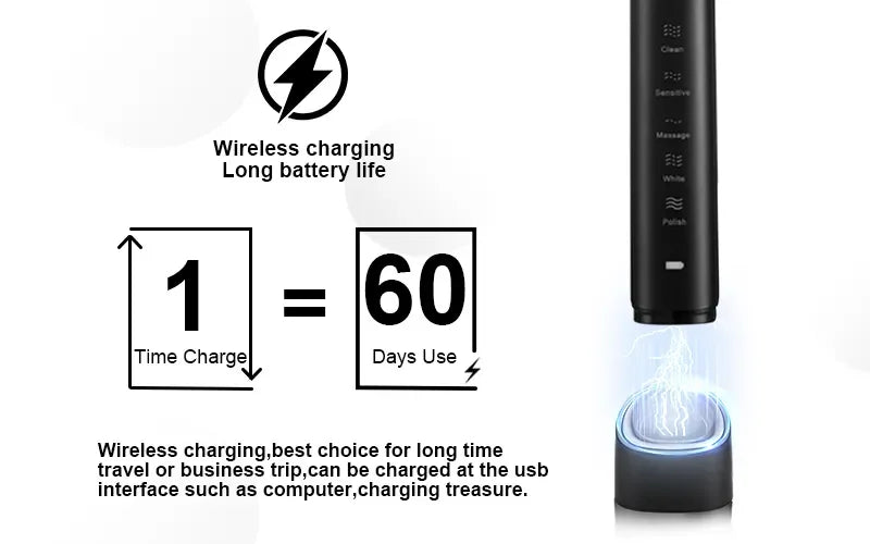 Sarmocare Sonic Electric Toothbrush for Deep Cleaning - Smarsty