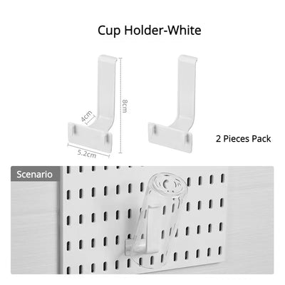 New DIY Pegboard Accessories Hanging Shelf Storage Hooks Wall Organizer No Punching Crafts Organization For Garage Kitchen Room by Smarsty