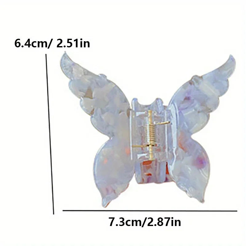Butterfly Acetate Hair Clip Lightweight Gradient Tie Dye - Smarsty