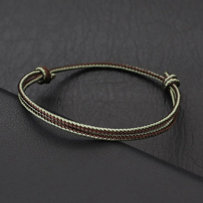 Grade A Weaven String Bracelet For Men Casual Outdoor Use - Smarsty