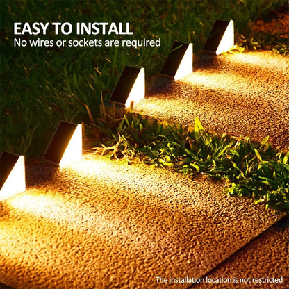 Outdoor Solar Step Lights with RGB Colors for Safe Pathways - Smarsty