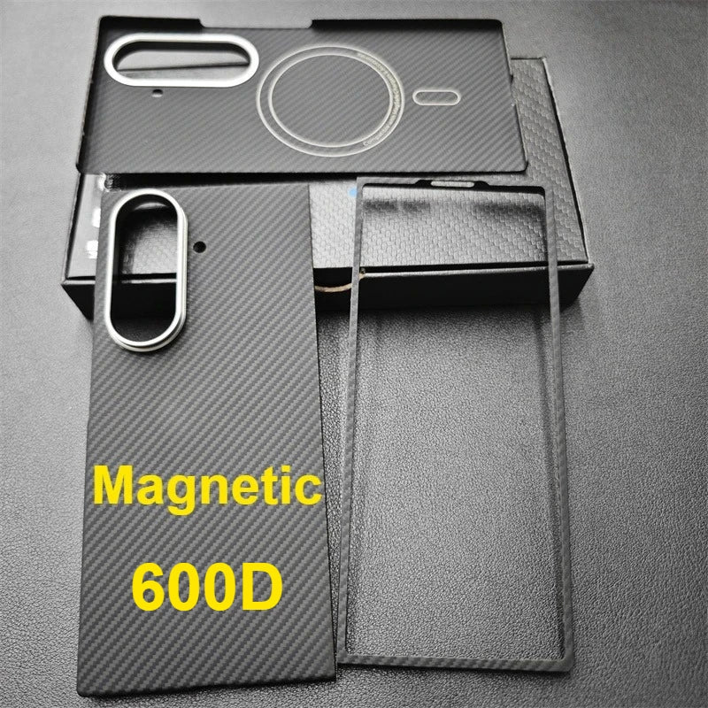 Aramid Magnetic Case For Z Fold 7 Carbon Fiber MagSafe - Smarsty