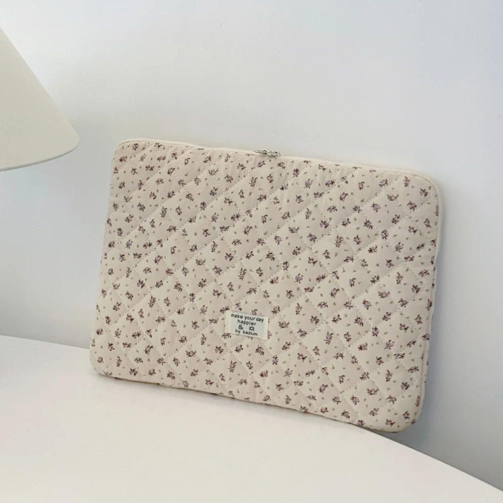 Flower Pattern Laptop Sleeve Case Bags Portable Computer Cover Bag Tablet Pouch for Macbook Air Pro 11 13 14 15 Inch Cover