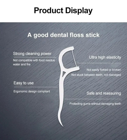 Disposable Dental Floss Sticks for Effective Oral Care - Smarsty