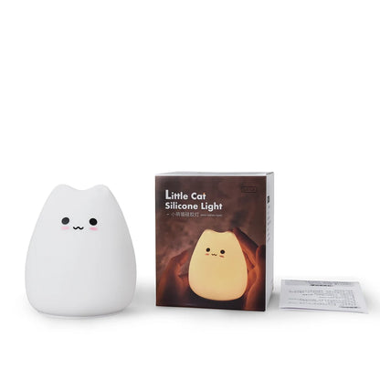 Cute Cat Night Light with Touch Sensor for Kids - Smarsty
