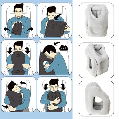 Portable Inflatable Travel Pillow for Ultimate Neck Support - Smarsty