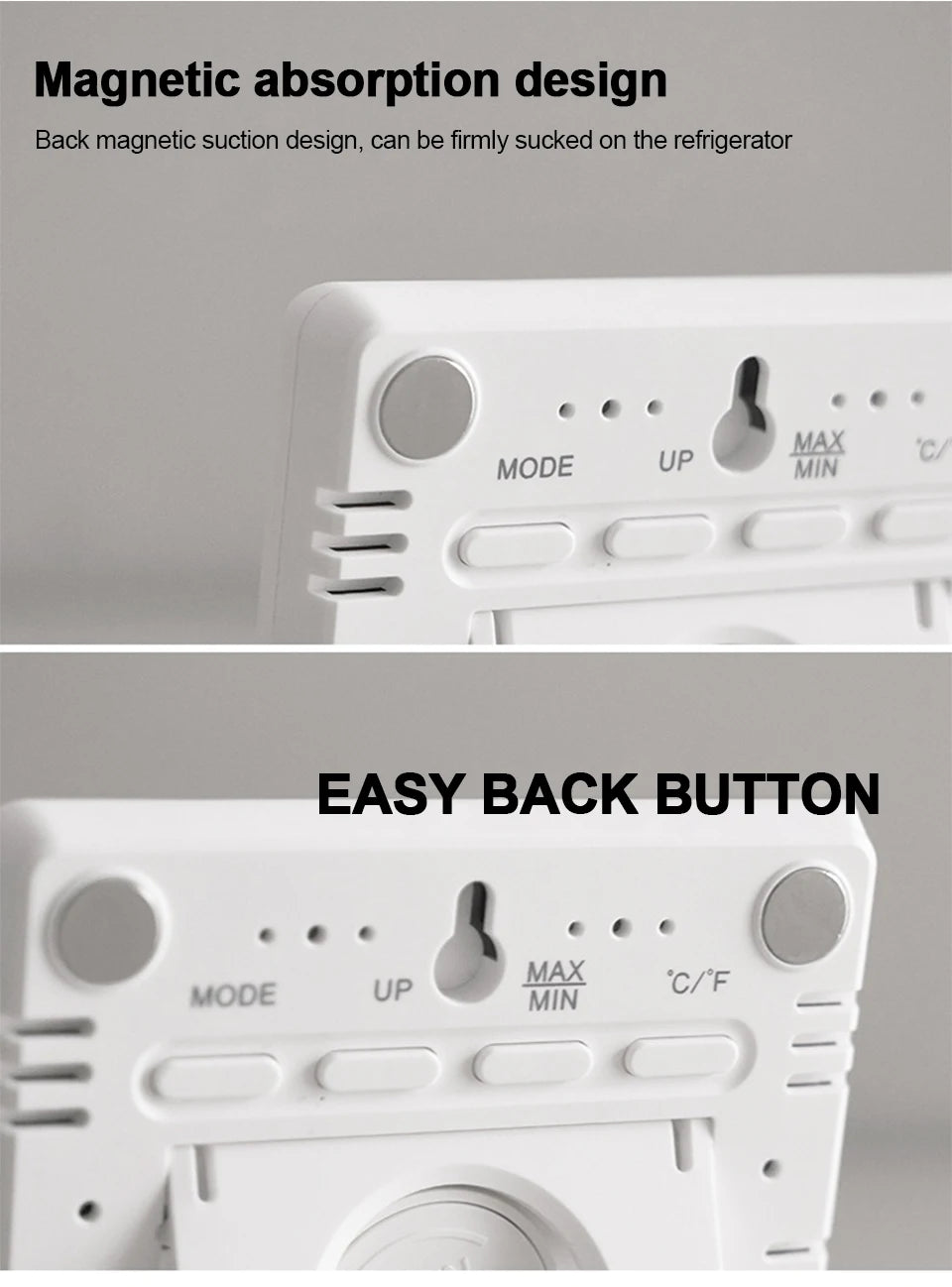 Ultra Thin Digital Alarm Clock with Large Screen - Smarsty