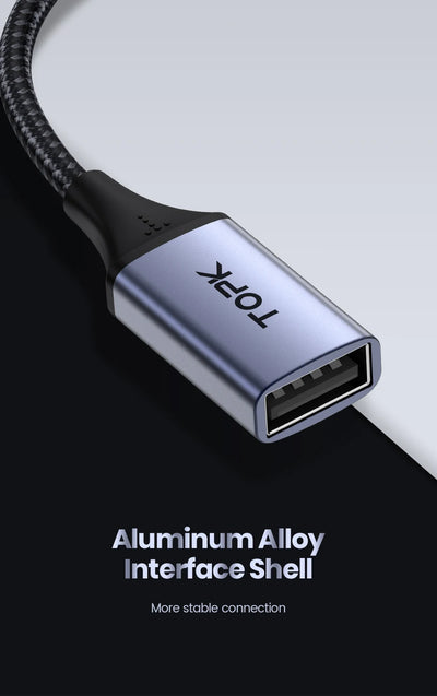 TOPK USB C to USB A Dapter OTG Cable Type C Male to USB 3.0 2.0 Female Cable for MacBook Pro Samsung Type C Adapter - Smarsty
