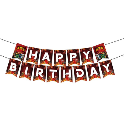 Ninja Theme Birthday Party Disposable Tableware Set - Smarsty