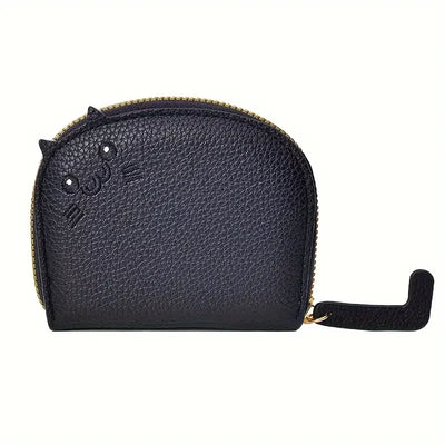 Cartoon Cat shaped design Wallet Women's Multi-card slots Holder Cute Fashion Faux Leather Coin Purse Creative ID Card Holder - Smarsty