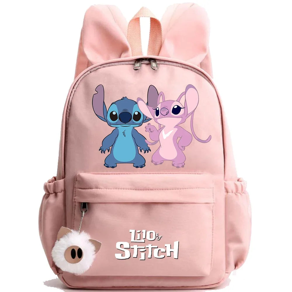 HOT Disney Lilo Stitch Backpack for Girl Boy Student Teenager Children Rucksack Women Casual School Bags Kids Birthday Gift Toy - Smarsty