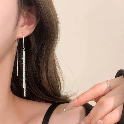Long Tassel Chain Dangle Earrings for Trendy Women Jewelry - Smarsty