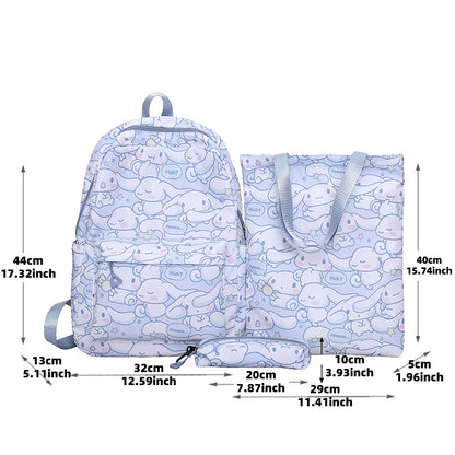 Cinnamoroll Anime Cartoon Large Capacity Kids Backpack - Smarsty