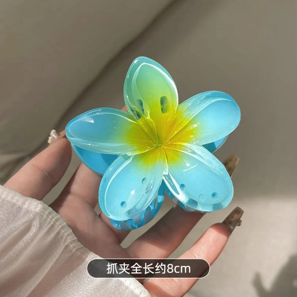Multicolour Gradient Flower Hair Accessories Set for Summer - Smarsty