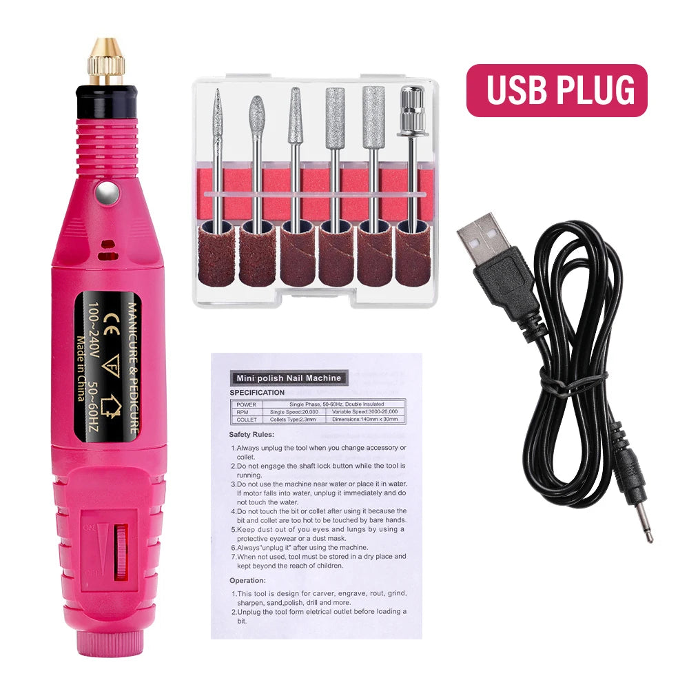 Electric Nail Sander Set for Professional Manicure - Smarsty