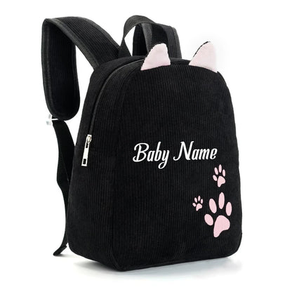Custom Name Toddler Backpack Cartoon Bear Large Capacity - Smarsty