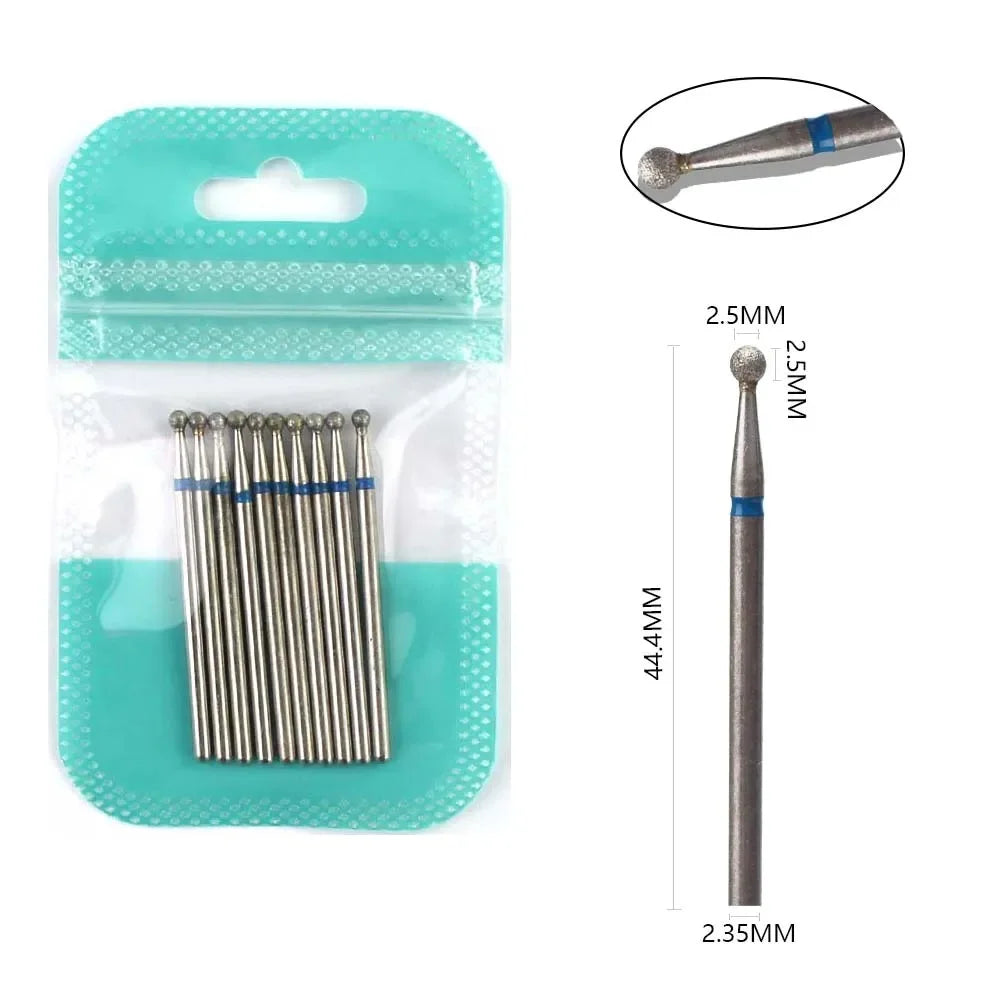 10 Piece Diamond Nail Drill Bit Set for Perfect Manicures - Smarsty