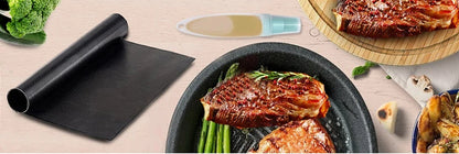 Non-Stick BBQ Grill Mats for Easy Cleanup and Heat Resistance - Smarsty
