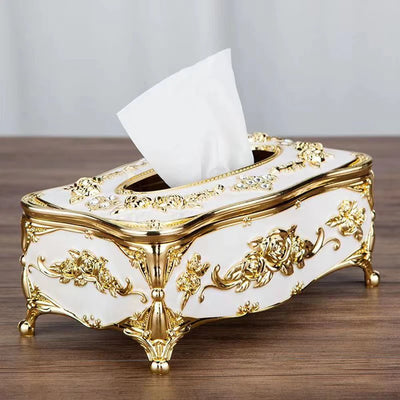 European tissue box, high-end hotel restaurant napkin extraction box, kitchen and living room tabletop tissue storage box by Smarsty