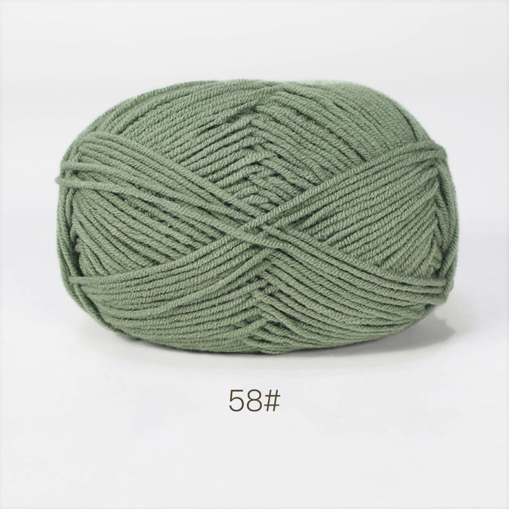 Soft Milk Cotton Yarn for Hand Knitting Projects - Smarsty