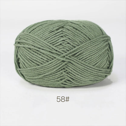 Soft Milk Cotton Yarn for Hand Knitting Projects - Smarsty