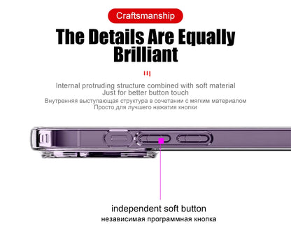 Clear Silicone Iphone Case Shockproof Bumper Cover Pro - Smarsty