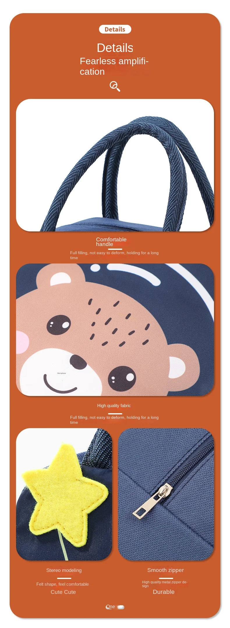 Cartoon Kids Lunch Bag With Thermal Insulation Waterproof - Smarsty