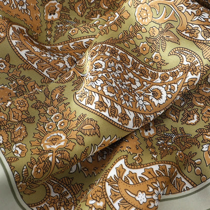 Silk Square Scarf for Women Summer Head Wrap - Smarsty