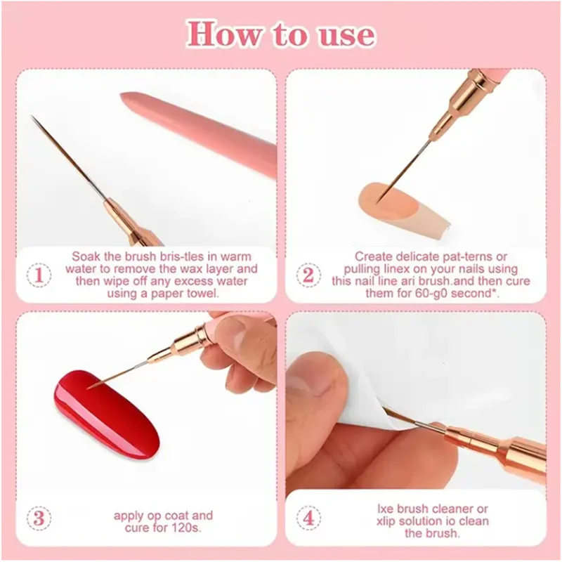 Nail Art Liner Brush Set for Professional Manicure - Smarsty