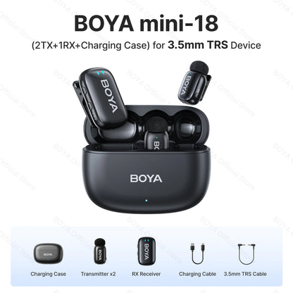 Boya Mini Wireless Lavalier Microphone for Mobile Recording - Smarsty