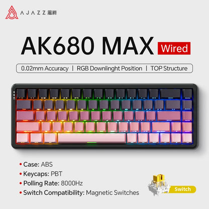 Magnetic Switch 60 Percent Mechanical Keyboard For Gaming
