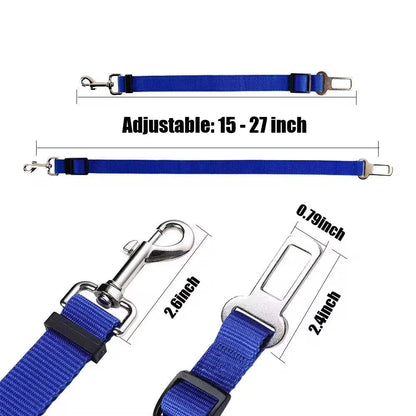 Adjustable Dog Car Seat Belt Harness for Safety - Smarsty