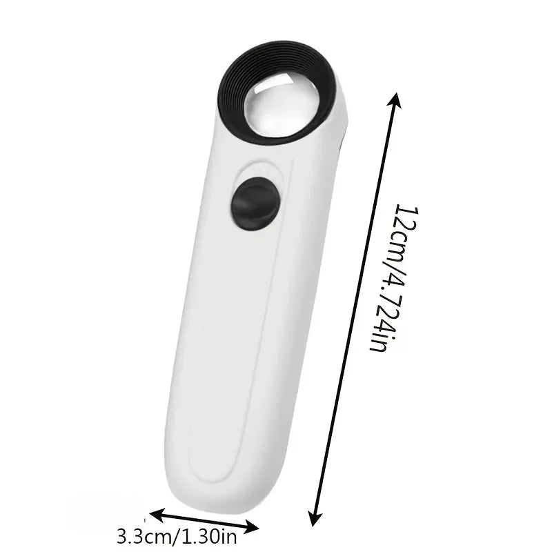 40X Handheld Magnifier With LED Lights For Jewelry Identification - Smarsty
