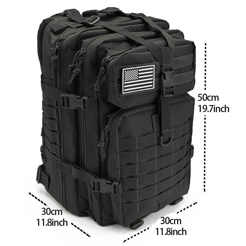 30/50L Tactical Backpacks Man Traveling Bags Survival Outdoor 3P Assault Pack EDC Molle Pack hiking Trekking Hunting Bag - Smarsty