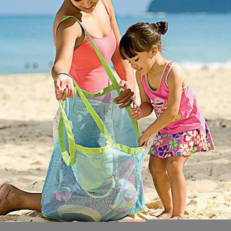 Portable Mesh Beach Tote For Kids Bath Toy Storage Bag - Smarsty