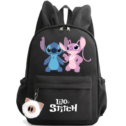 HOT Disney Lilo Stitch Backpack for Girl Boy Student Teenager Children Rucksack Women Casual School Bags Kids Birthday Gift Toy - Smarsty