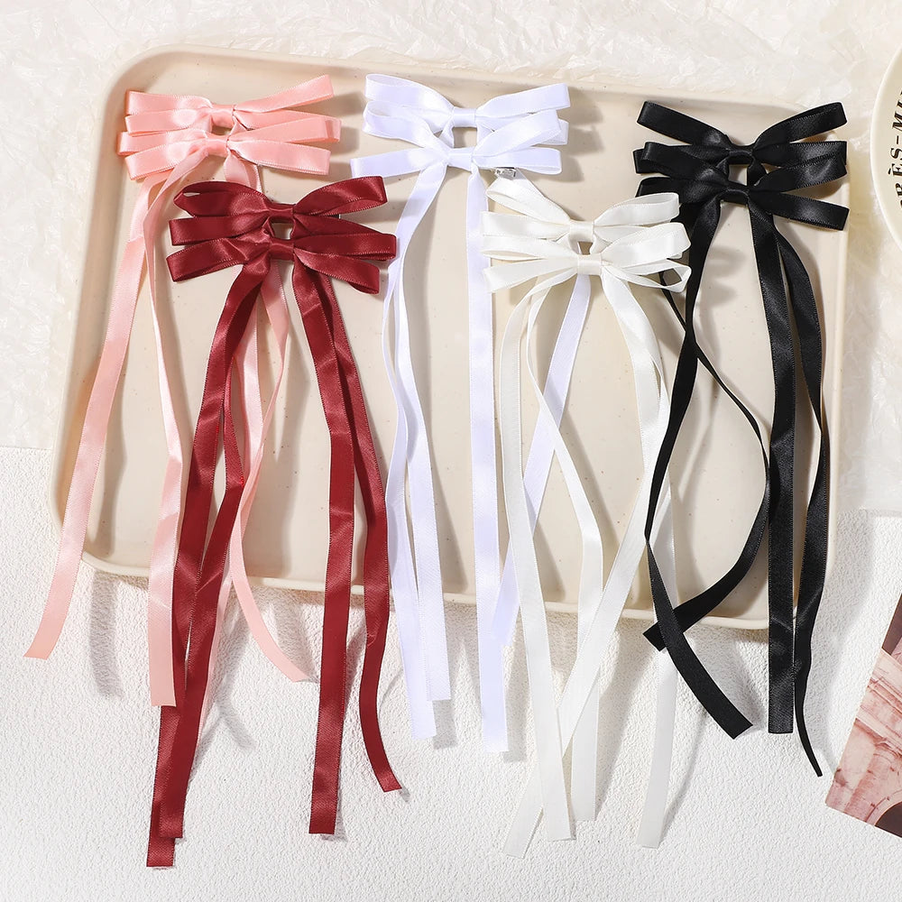 Fabric Hair Bow Clips Set for Women and Girls - Smarsty
