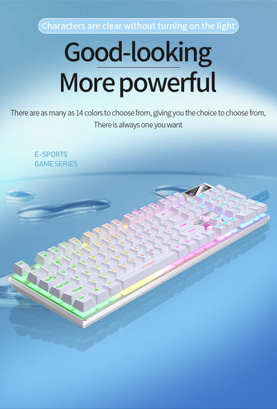 Wired Gaming Keyboard Low Profile With Numpad For PC - Smarsty